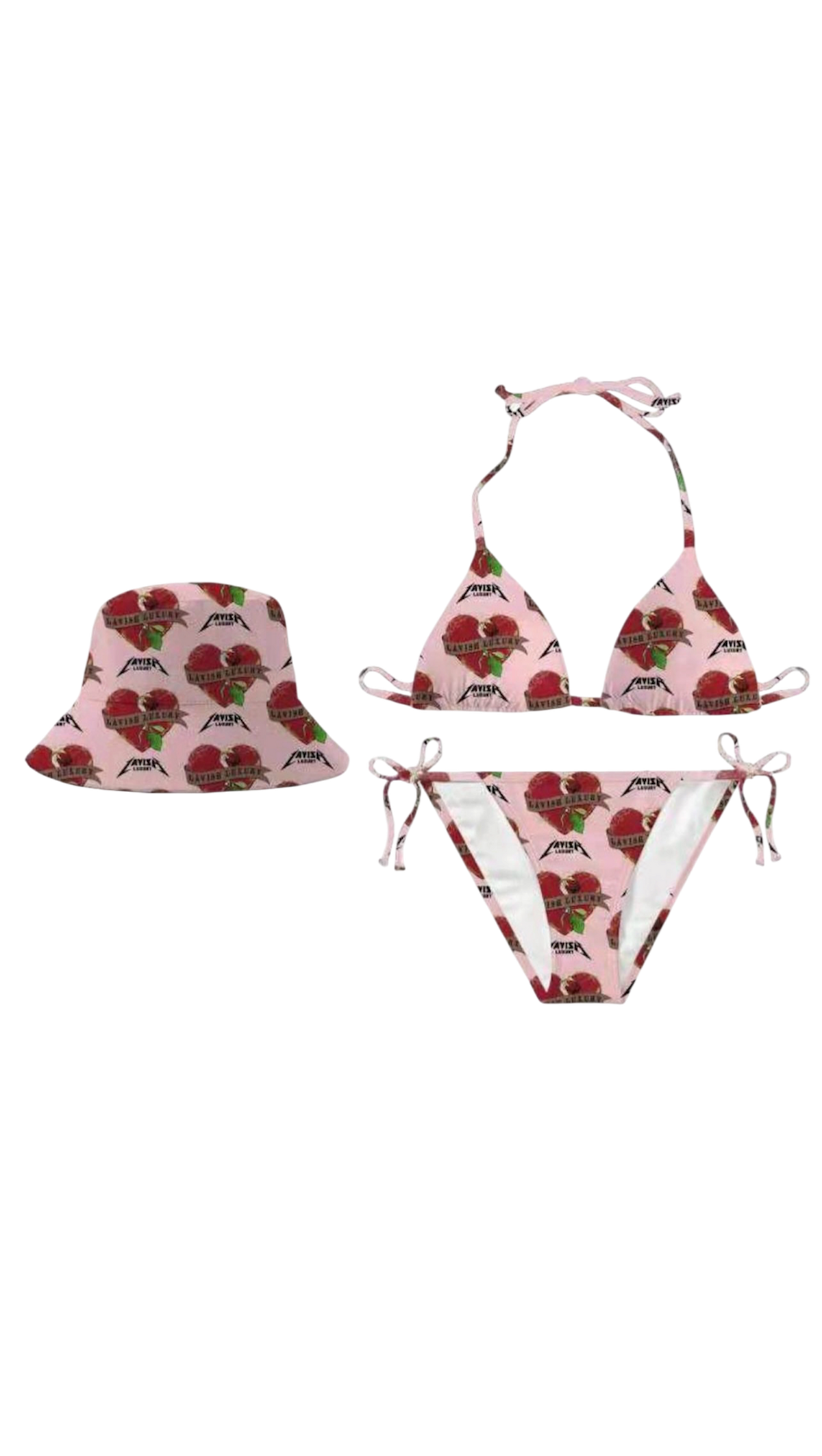 Lavish Strawberry Crush Bikini Set